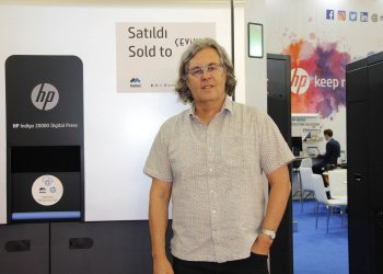 HP Indigo Genel Müdürü  Alon Bar-Shany Avrasya Ambalaj İstanbul fuarındaydı