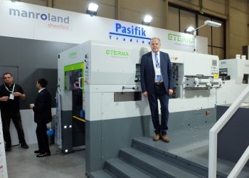 Pasifik Trading standında Eterna kesim ve ayıklama makinesi sergilendi