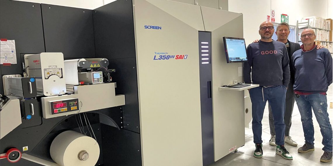 Maestri Etichette, Screen Truepress Jet L350UV SAI E yatırımı yaptı